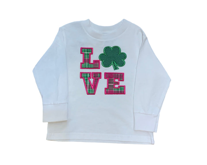 LOVE Shamrock long sleeve tee