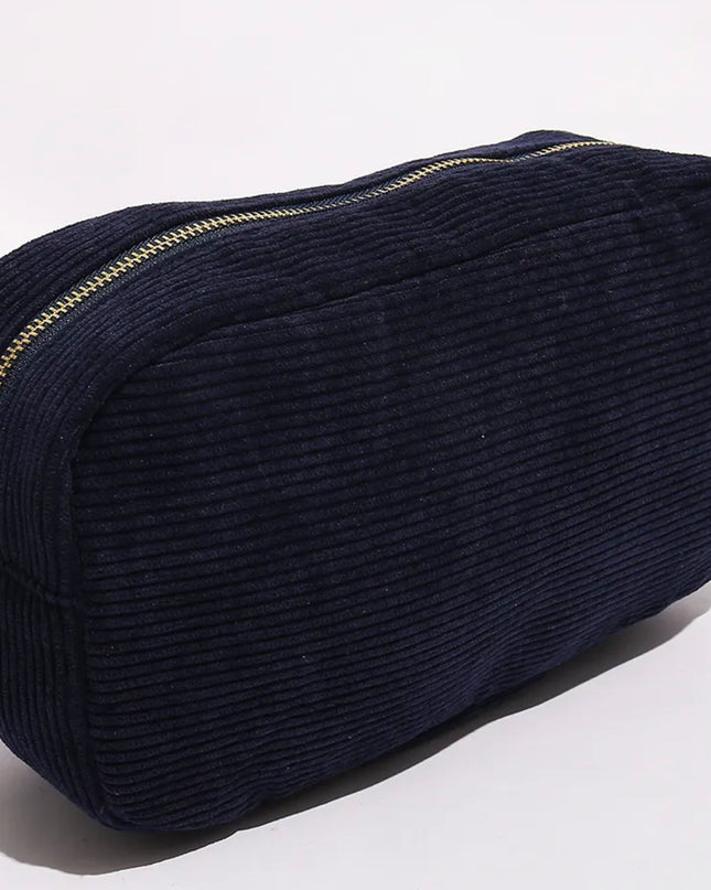 Corduroy Makeup Bag
