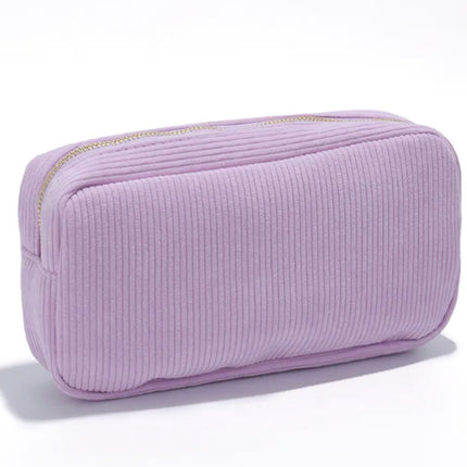 Corduroy Makeup Bag