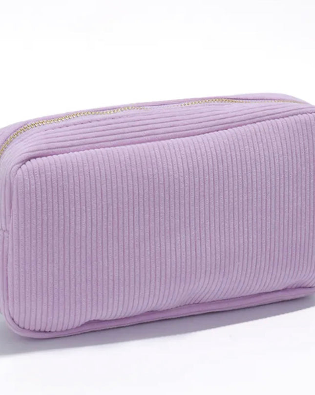 Corduroy Makeup Bag
