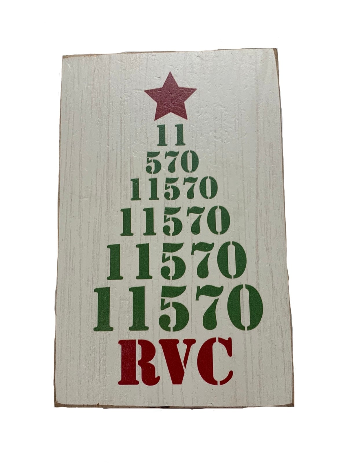 11570 RVC Tree Decorative Wooden Block