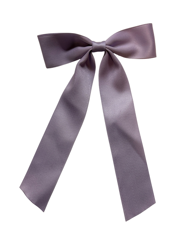 Purple Bow Barrette