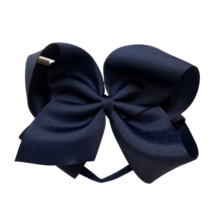 1/4" Nylon Pantyhose Headband W/Signature Grosgrain Bow