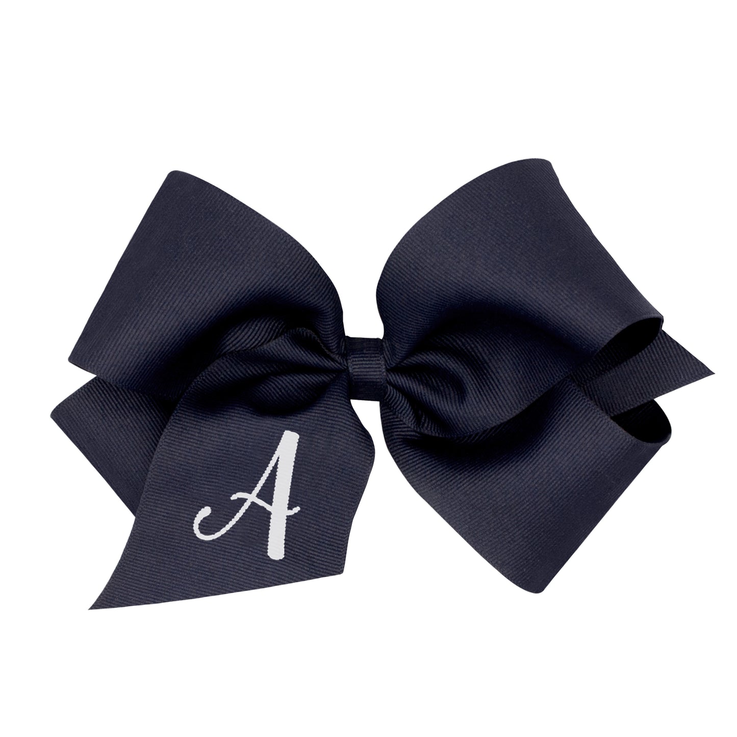 Monogrammed Grosgrain Girls Hair Bow