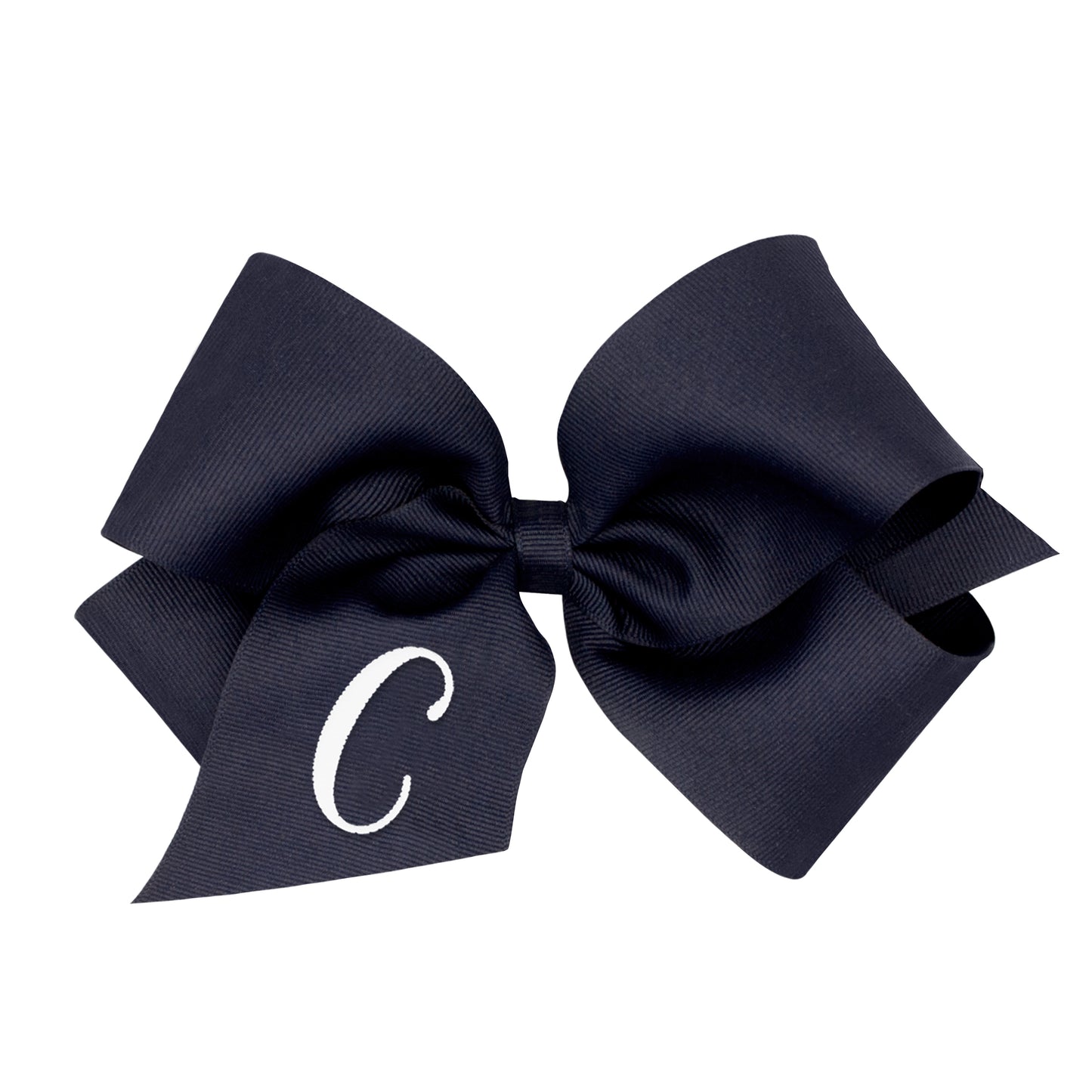 Monogrammed Grosgrain Girls Hair Bow