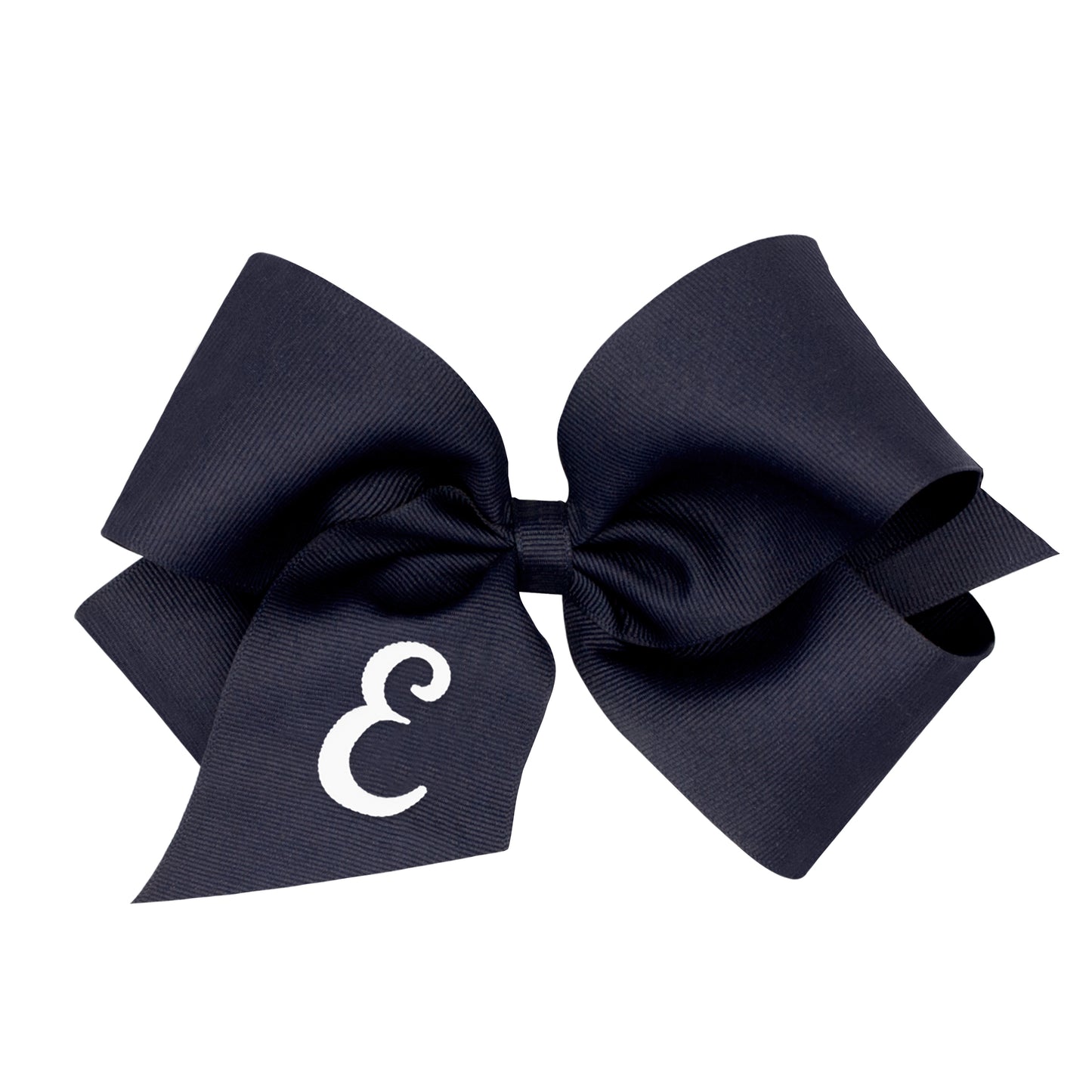 Monogrammed Grosgrain Girls Hair Bow