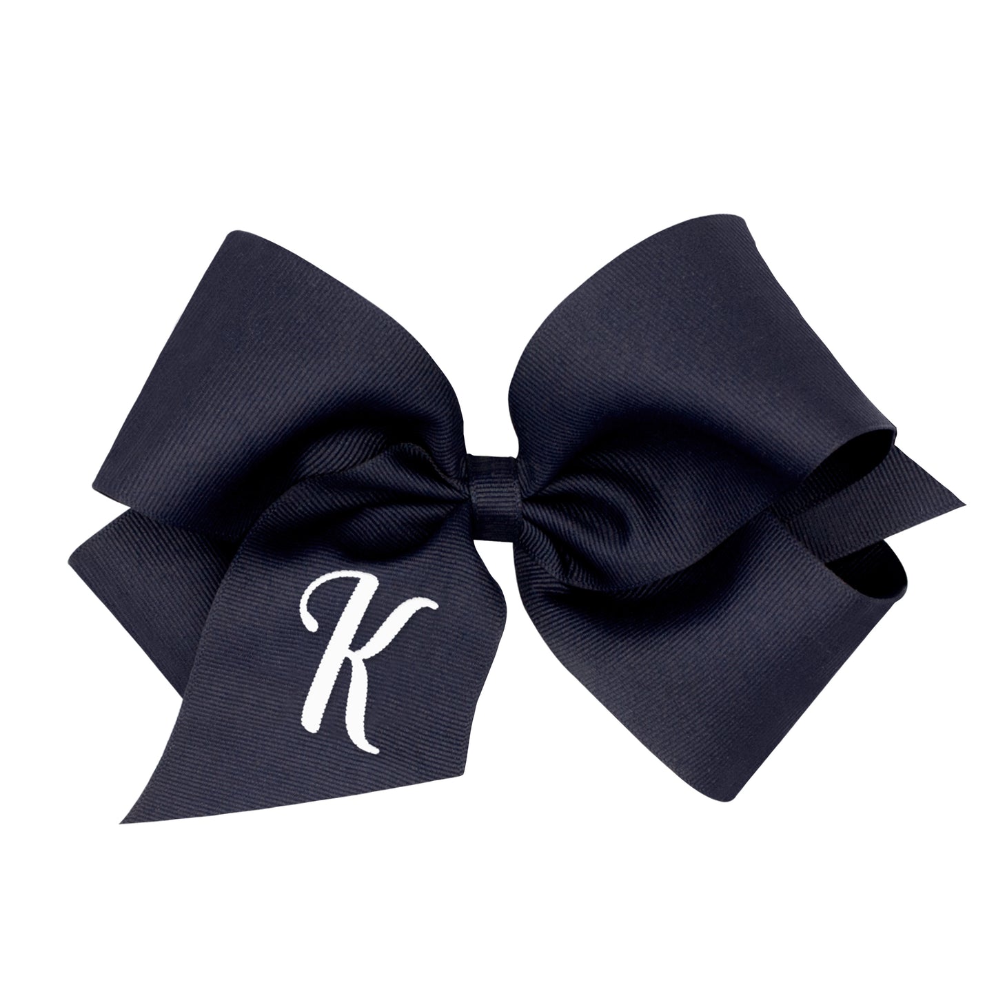 Monogrammed Grosgrain Girls Hair Bow