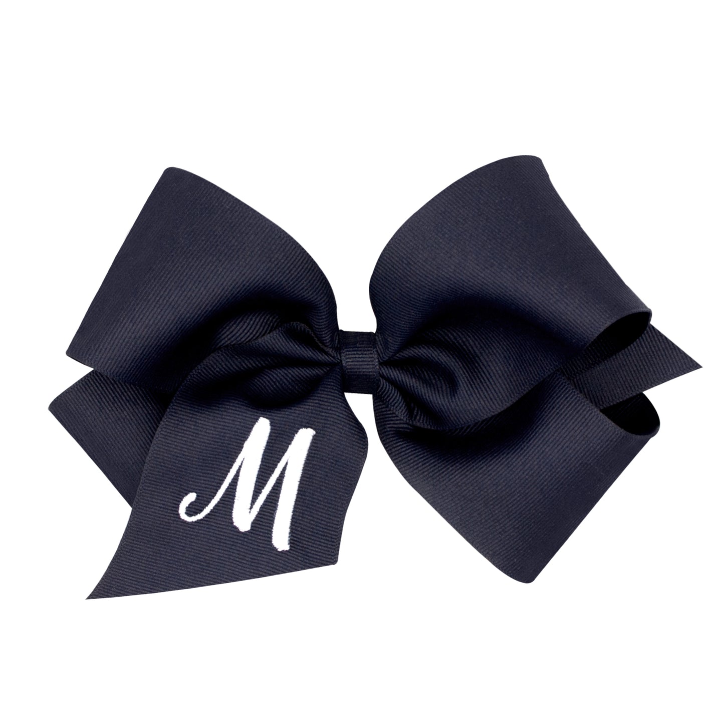 Monogrammed Grosgrain Girls Hair Bow