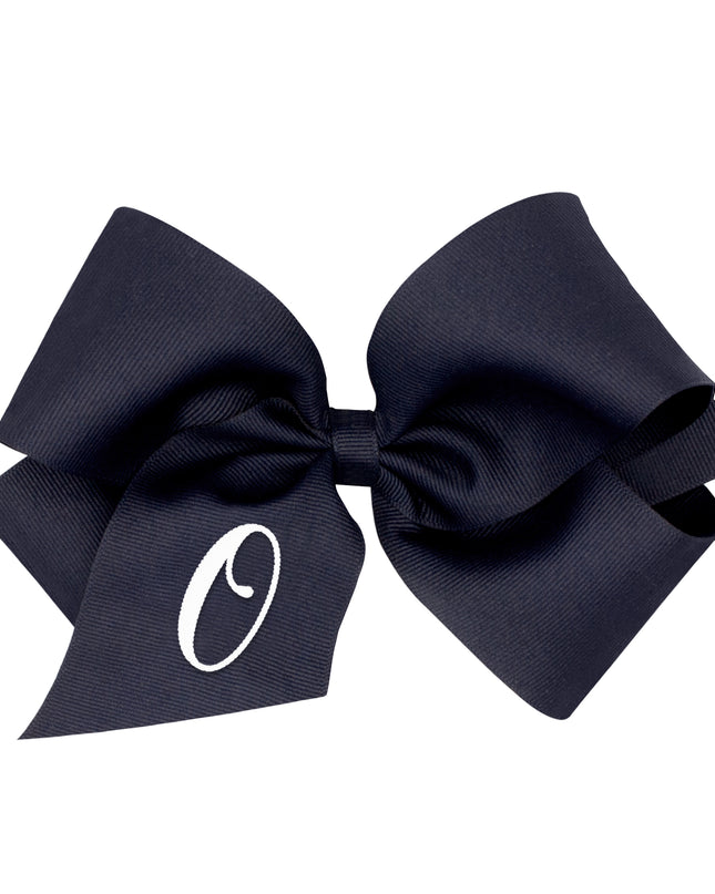 Monogrammed Grosgrain Girls Hair Bow