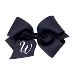 Navy with White Initial / W