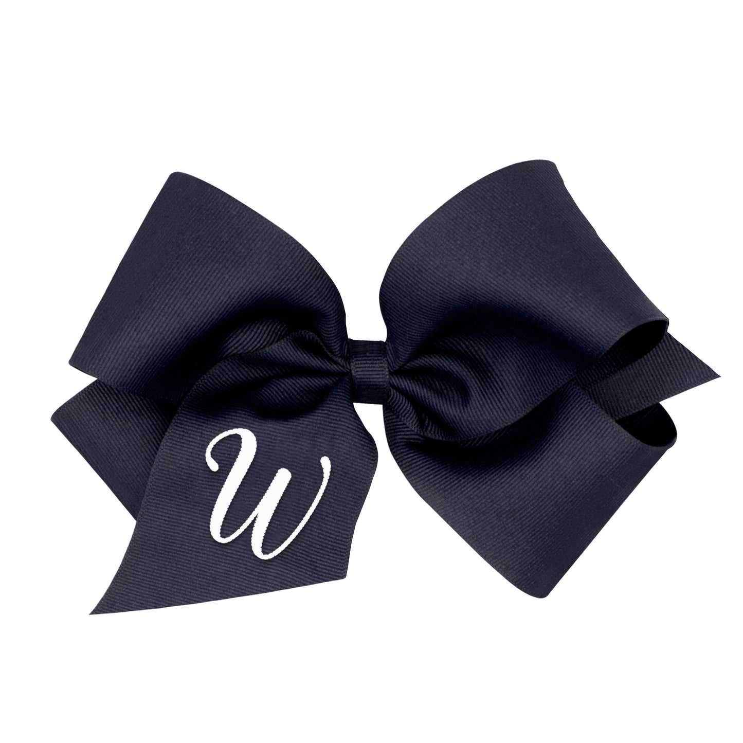 Monogrammed Grosgrain Girls Hair Bow