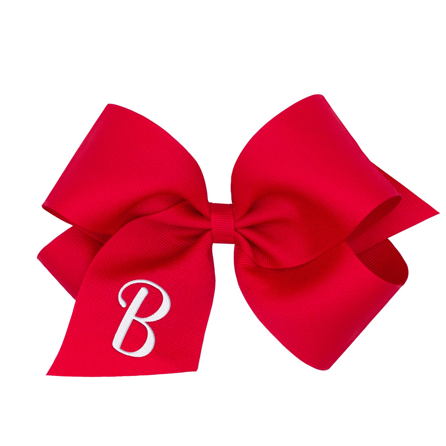 Monogrammed Grosgrain Girls Hair Bow