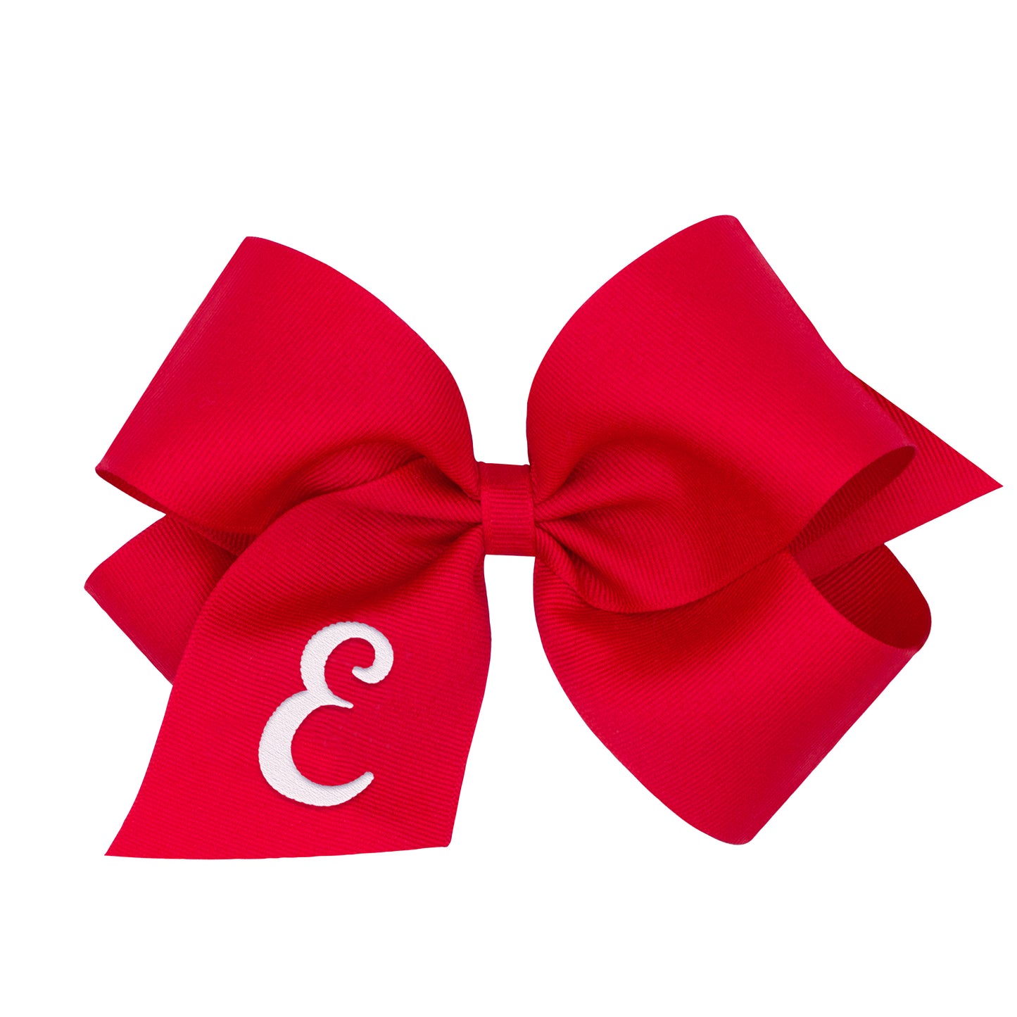 Monogrammed Grosgrain Girls Hair Bow