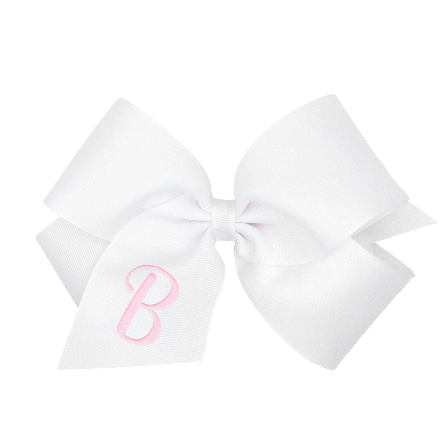 Monogrammed Grosgrain Girls Hair Bow