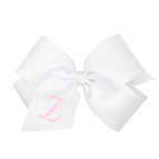 White with Light Pink Initial / Z