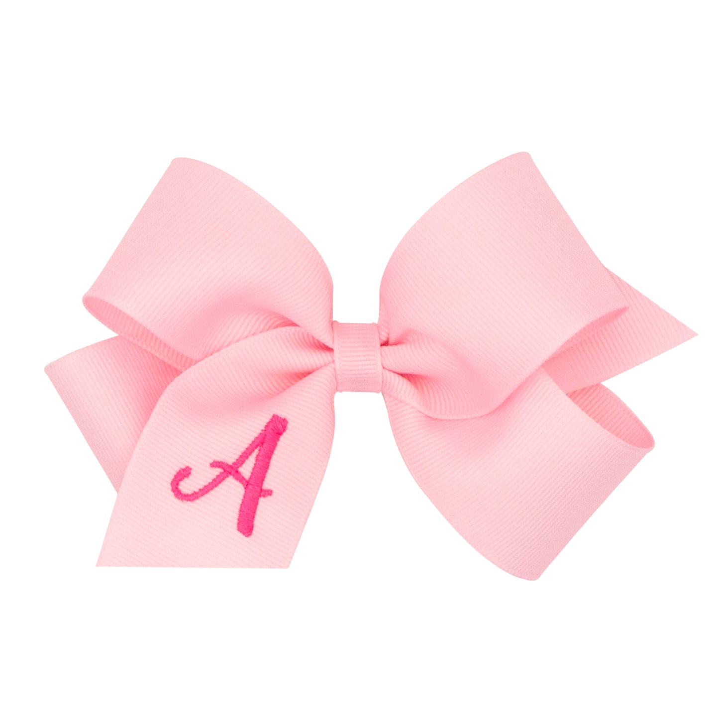 Monogrammed Grosgrain Girls Hair Bow