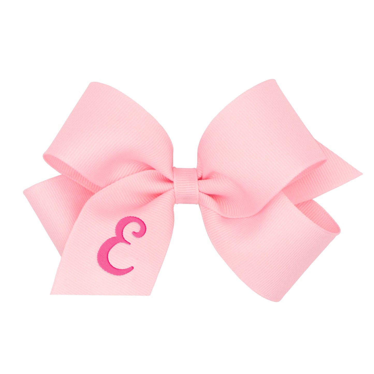 Monogrammed Grosgrain Girls Hair Bow