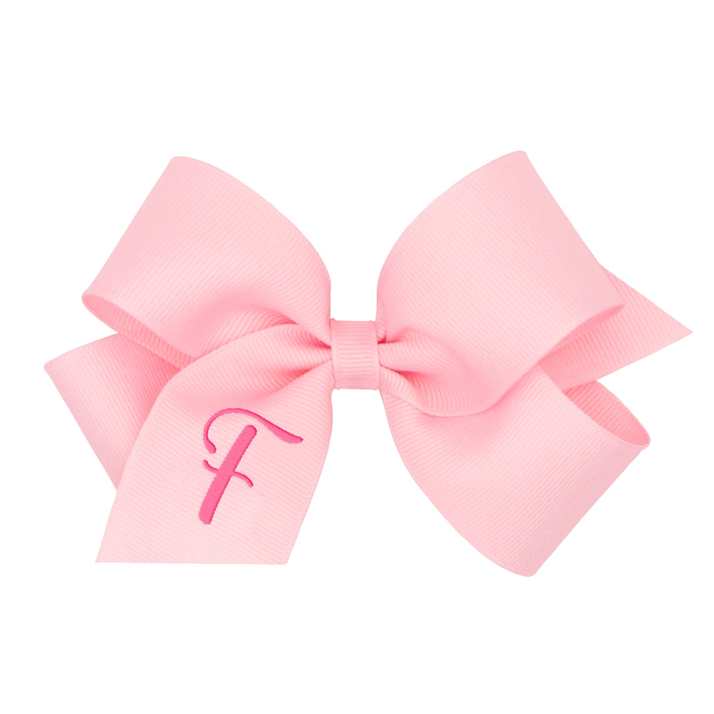 Monogrammed Grosgrain Girls Hair Bow