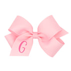 Light Pink with Hot Pink Initial / G