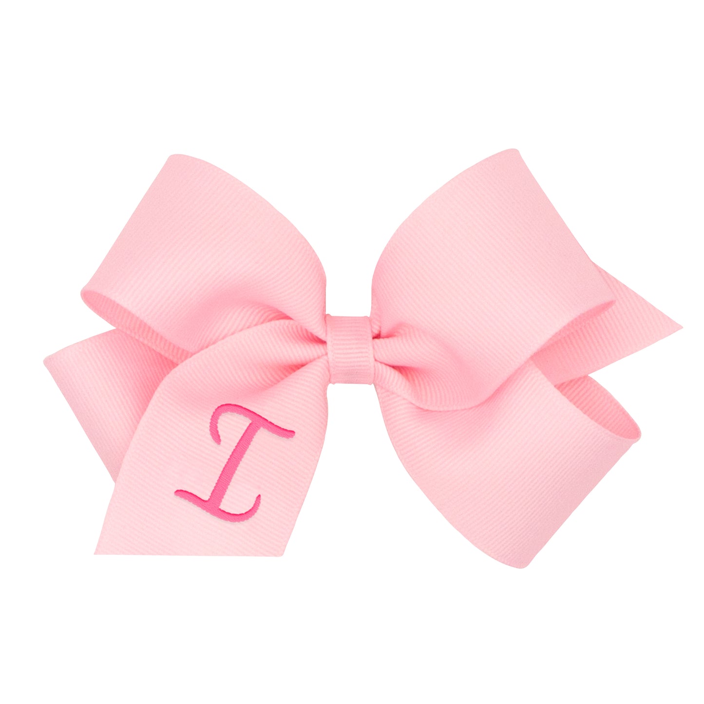 Monogrammed Grosgrain Girls Hair Bow