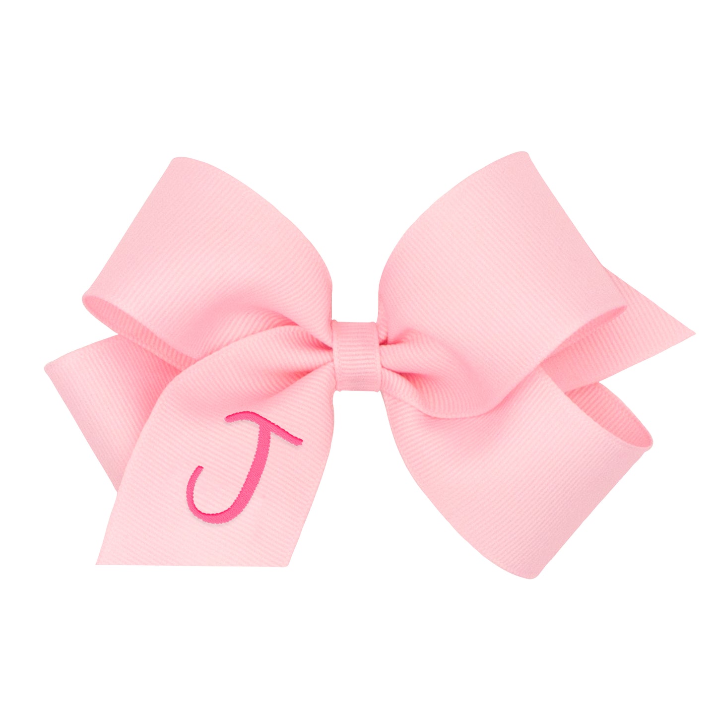 Monogrammed Grosgrain Girls Hair Bow