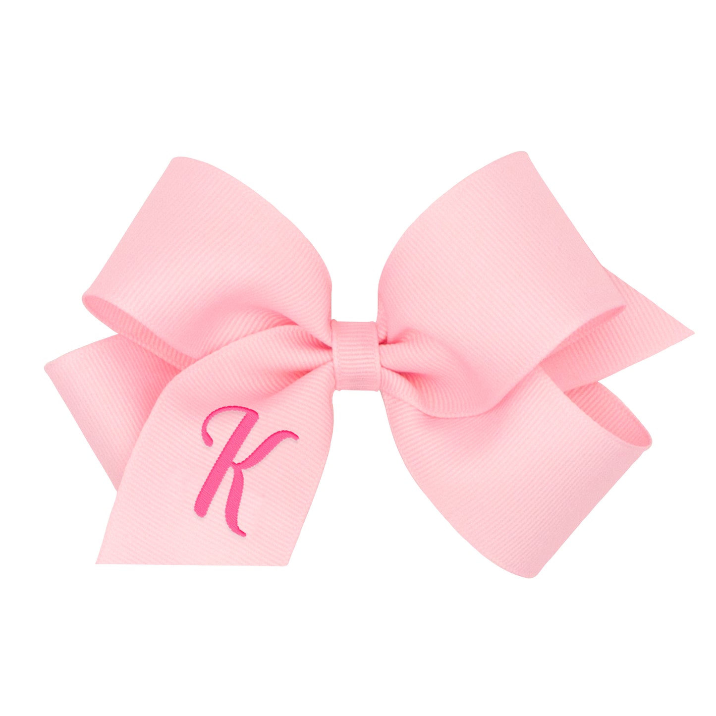 Monogrammed Grosgrain Girls Hair Bow