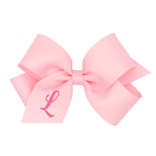 Light Pink with Hot Pink Initial / L