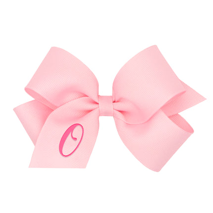 Monogrammed Grosgrain Girls Hair Bow