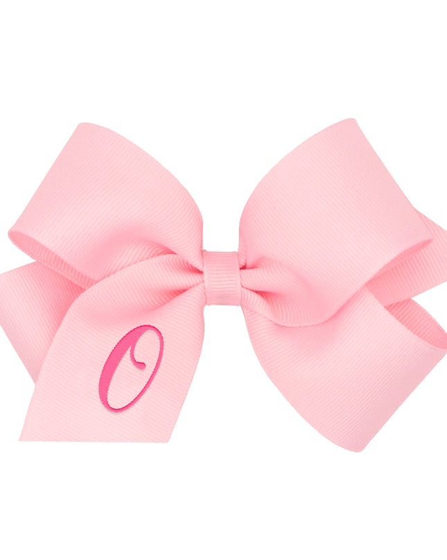 Monogrammed Grosgrain Girls Hair Bow