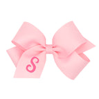 Light Pink with Hot Pink Initial / S