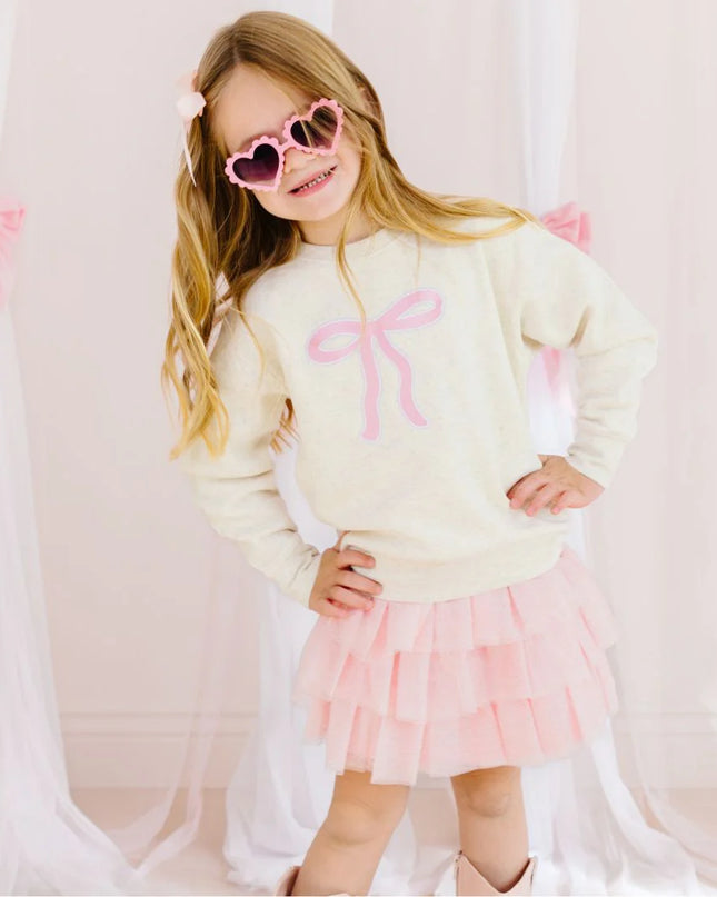 Coquette Bow Patch Sweatshirt