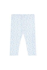 Blue Cheetah Print Tee-Leggings Set