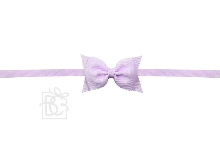 1/4" Pantyhose Headband w/ 2.5" Flat Sophia Bow