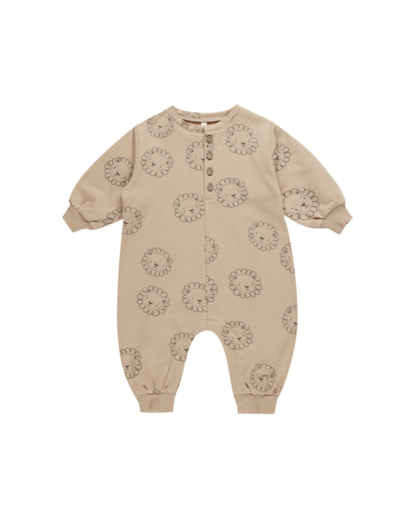 Relaxed Fleece Jumpsuit-Lions