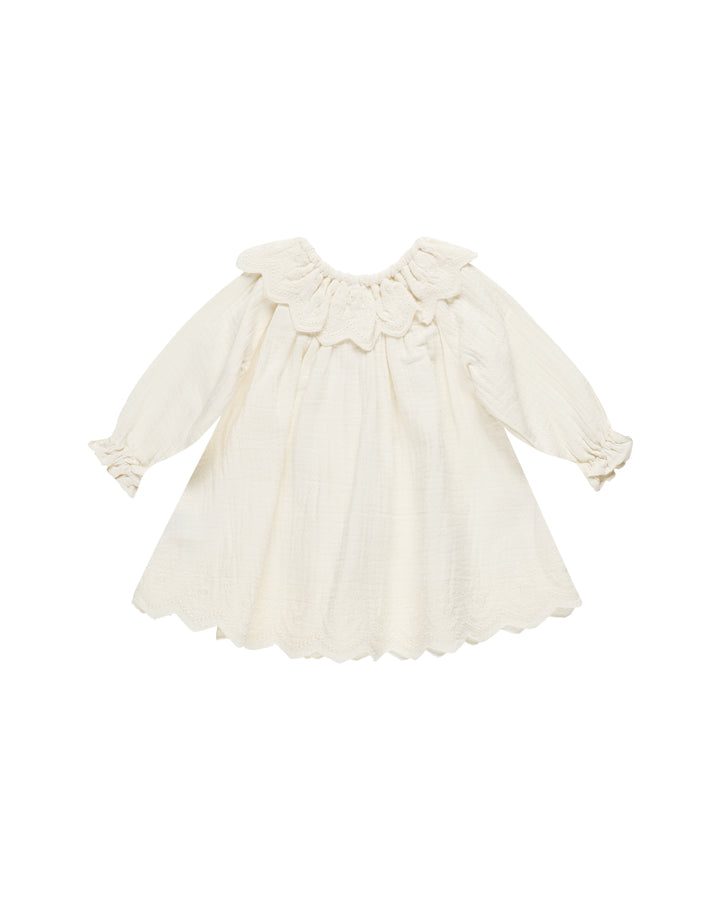 Long Sleeve Isla Dress-Ivory