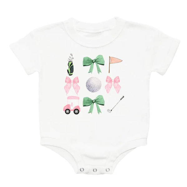 Coquette Golf Girl Short Sleeve Romper