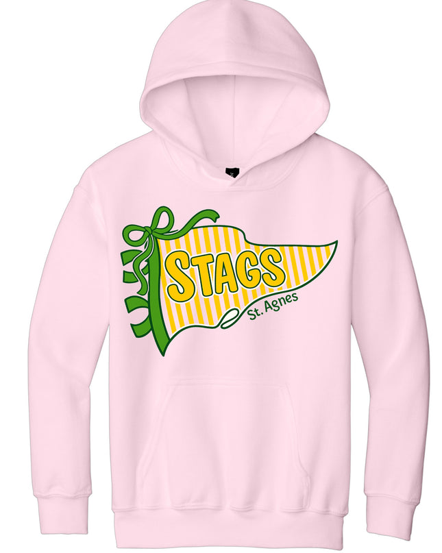 St. Agnes Pink Pennant Hoodie