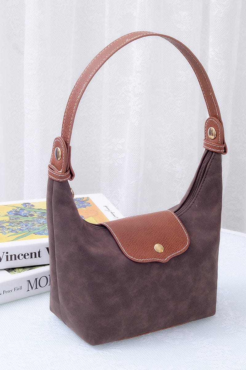 Suede Convertible Crossbody Bag