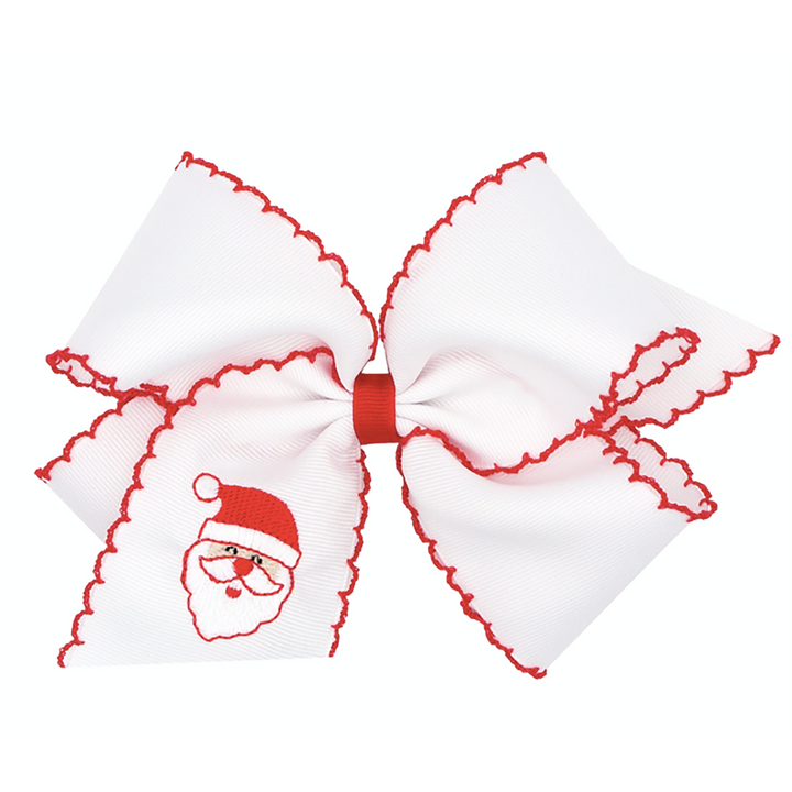 Santa Medium Grosgrain Bow