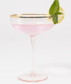 Light Pink Coupe Glass-Martini Glass