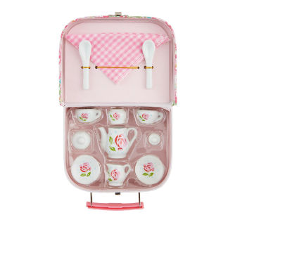 Tea Party Toy Play Set-Pink