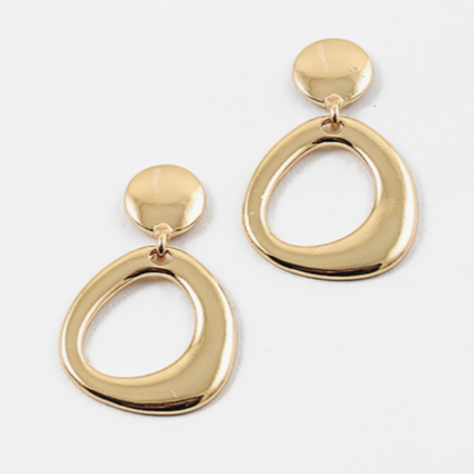 Gold Geometric Statement Earrings