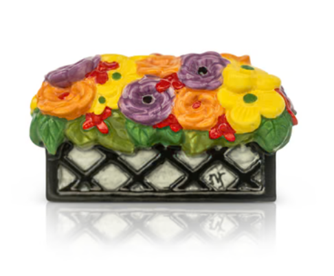 Nora Fleming MIni - Love Blooms Here - Flower Box