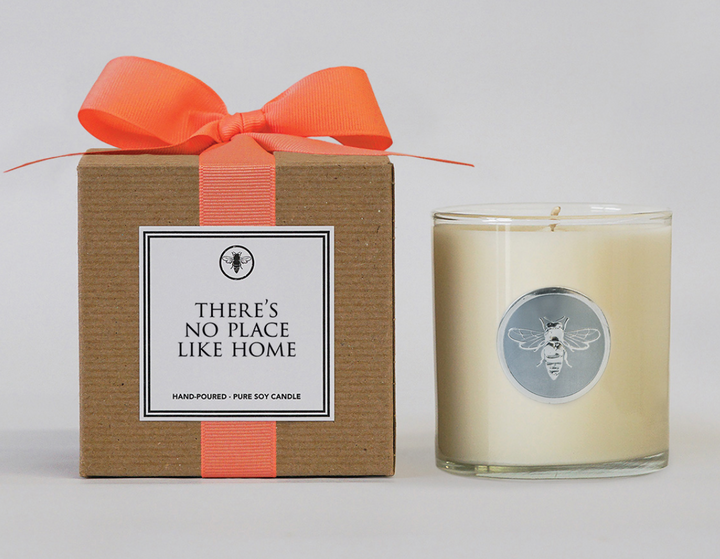 There's No Place Like Home Candle - Torrid Orange Grosgrain Ribbon