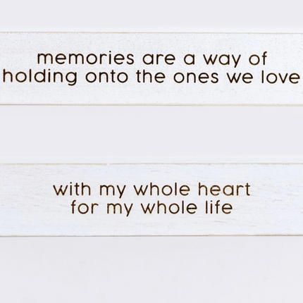 Reversible Wood Block (whole heart)-white/black