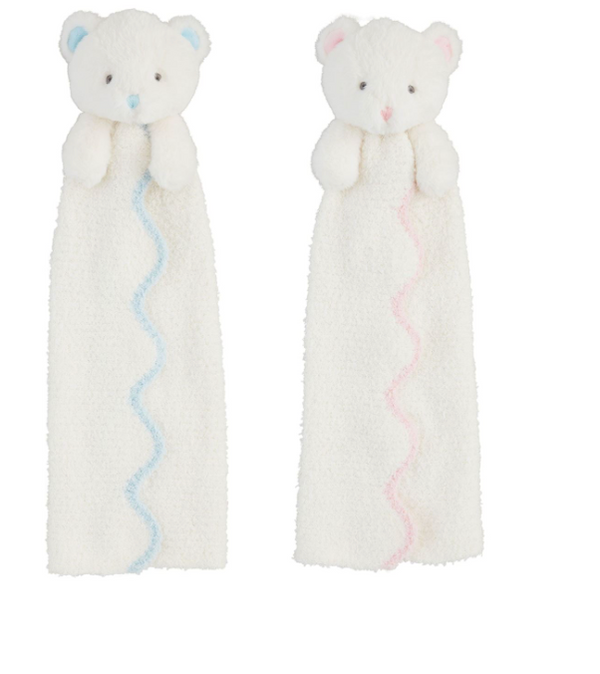 Scallop Bear Musical Cuddle Pals- Blue or Pink