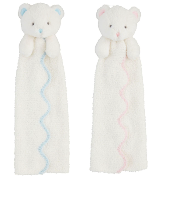 Scallop Bear Musical Cuddle Pals- Blue or Pink