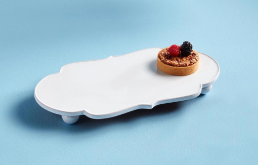 Footed Scallop Tray