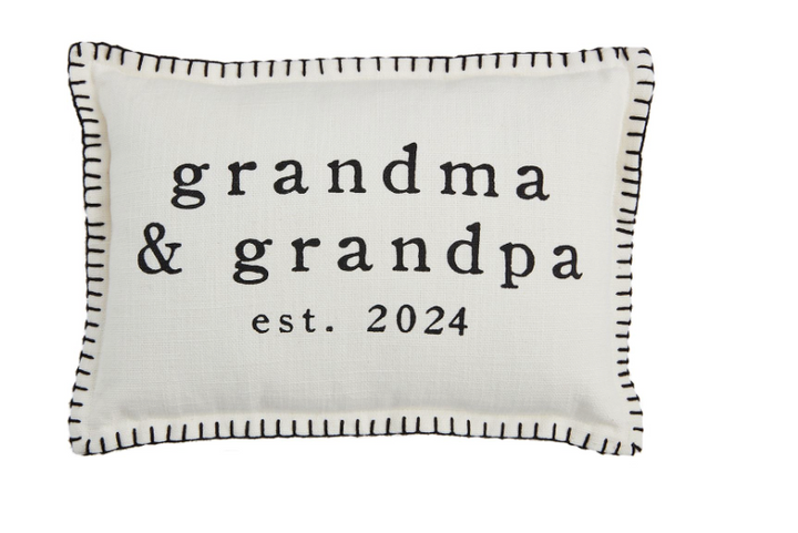 Grandma & Grandpa Est. 2024 Pillow-Grandparents
