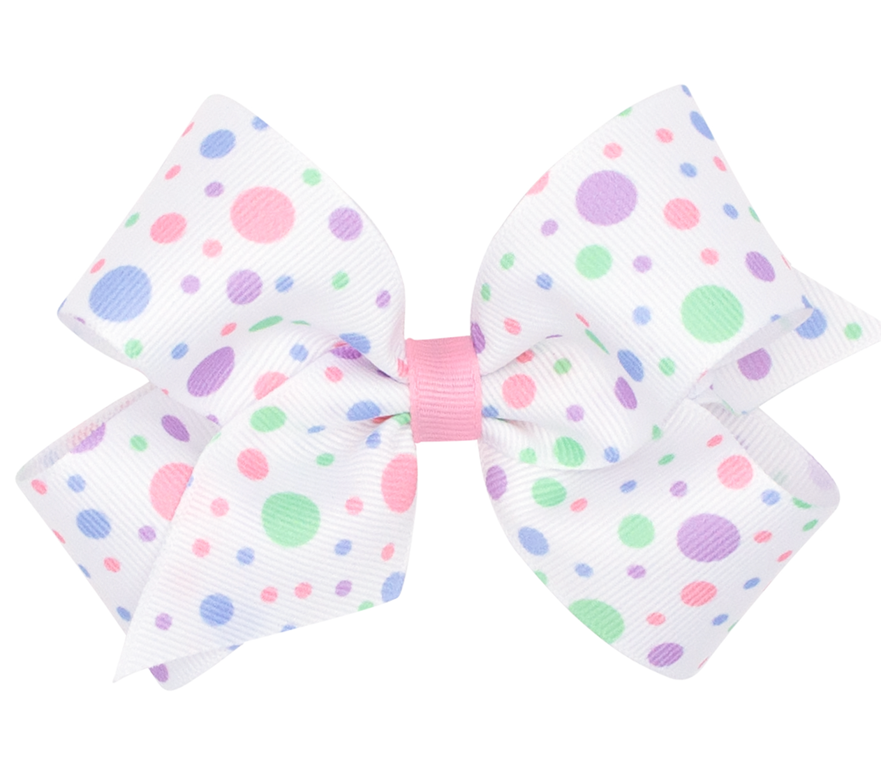 Spring Pastel Polka Dot Bow